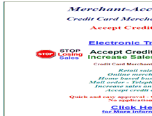 Tablet Screenshot of merchant-accounts.net