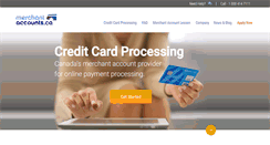 Desktop Screenshot of merchant-accounts.ca