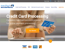 Tablet Screenshot of merchant-accounts.ca